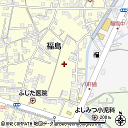 岡山県倉敷市福島周辺の地図