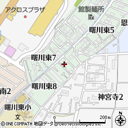 大阪府八尾市曙川東8丁目56周辺の地図