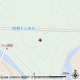 白岩トンネル周辺の地図