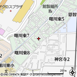 大阪府八尾市曙川東8丁目19周辺の地図