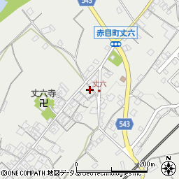 三重県名張市赤目町丈六402周辺の地図