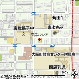 ウエルシア住吉苅田店周辺の地図