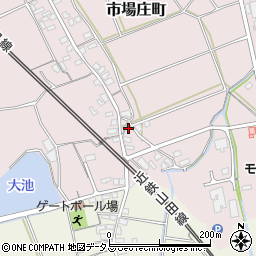 毎日新聞　三渡川専売店周辺の地図