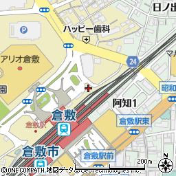 トヨタレンタリース岡山倉敷駅北口店周辺の地図