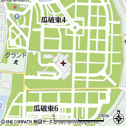 瓜破斉場周辺の地図