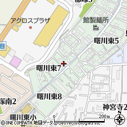大阪府八尾市曙川東7丁目5周辺の地図
