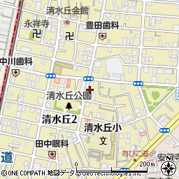 おそうじ本舗　帝塚山店周辺の地図