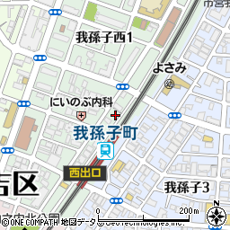 ＊大阪市住吉区我孫子西2丁目1[木村]駐車場周辺の地図