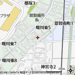 大阪府八尾市曙川東5丁目84周辺の地図