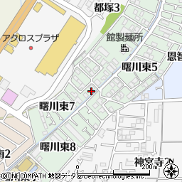 大阪府八尾市曙川東周辺の地図