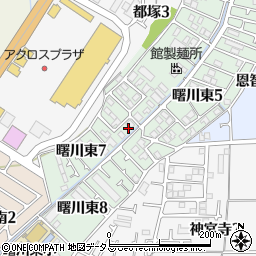 大阪府八尾市曙川東周辺の地図