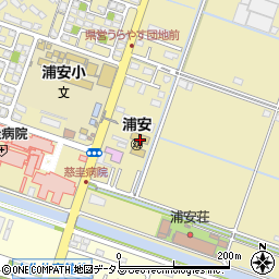 岡山市立　浦安幼稚園周辺の地図