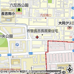 大阪市営長吉長原東住宅周辺の地図