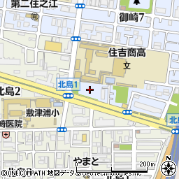 敷津浦東公園周辺の地図