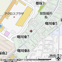 大阪府八尾市曙川東7丁目周辺の地図