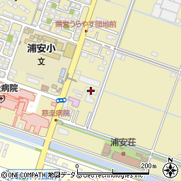 岡山市立浦安幼稚園周辺の地図