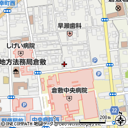 倉敷米肥周辺の地図