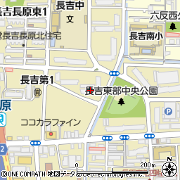 大阪市営長吉長原東住宅１１号館周辺の地図