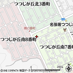 三重県名張市つつじが丘南７番町18周辺の地図