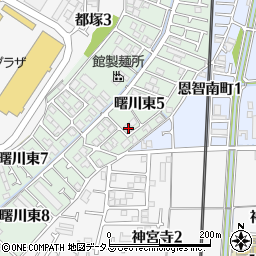 大阪府八尾市曙川東5丁目86周辺の地図