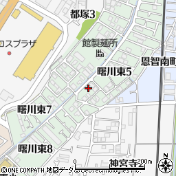 大阪府八尾市曙川東5丁目100周辺の地図