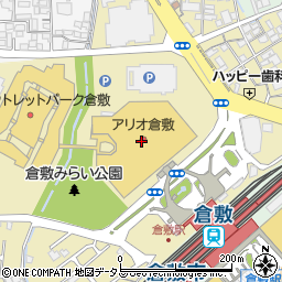 バックステージ　アリオ倉敷店周辺の地図