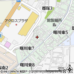 大阪府八尾市曙川東7丁目13周辺の地図