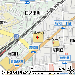ダイヤクリーニング株式会社　マルナカ倉敷駅前店周辺の地図