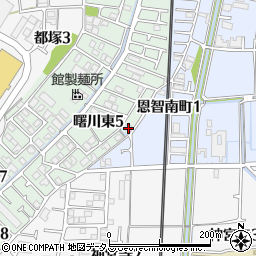 大阪府八尾市曙川東5丁目61周辺の地図