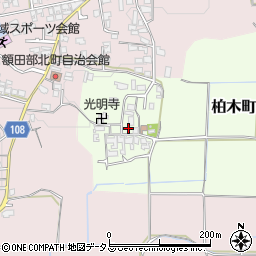 奈良県大和郡山市柏木町121周辺の地図