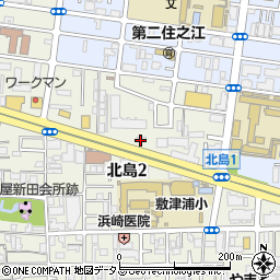 ワンカルビｐｌｕｓ住之江店周辺の地図