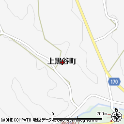 島根県益田市上黒谷町周辺の地図