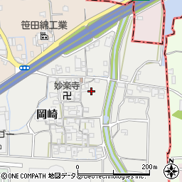 奈良県生駒郡安堵町岡崎189-1周辺の地図