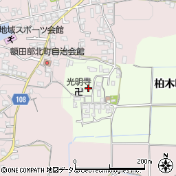 奈良県大和郡山市柏木町122周辺の地図