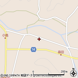 山口県萩市下小川1174周辺の地図