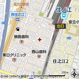 住之江駅有料自転車駐車場周辺の地図