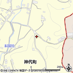 岡山県井原市神代町周辺の地図