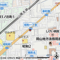 岡山県倉敷市昭和周辺の地図