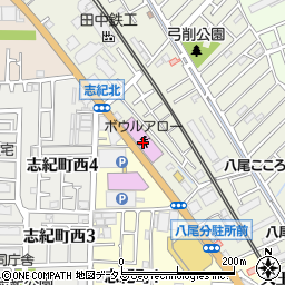 丸亀製麺 八尾店周辺の地図