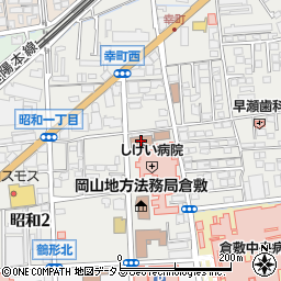 倉敷税務署周辺の地図