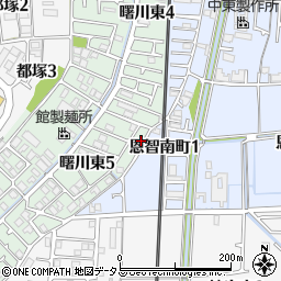 大阪府八尾市曙川東5丁目15周辺の地図