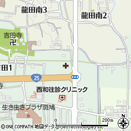 ローソン斑鳩小吉田二丁目店周辺の地図