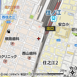 リパーク南海住ノ江駅前駐車場周辺の地図