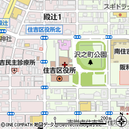 錦秀会　住吉区民センター周辺の地図