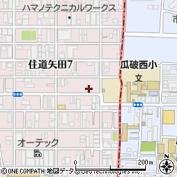 成田工業矢田倉庫周辺の地図