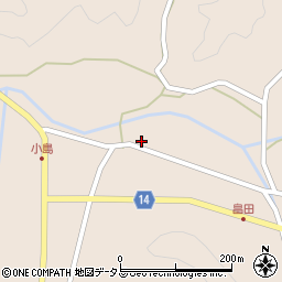 山口県萩市下小川1194-2周辺の地図