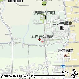 奈良県生駒郡斑鳩町五百井1丁目周辺の地図