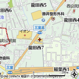 奈良トヨタ西大和店周辺の地図