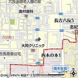 ロイヤル長吉１周辺の地図