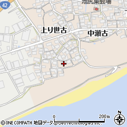 愛知県田原市池尻町上り世古68周辺の地図